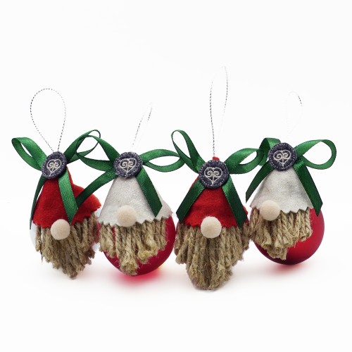 Set palline gnomi natalizi piccola