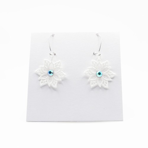 Orecchini Stella di Natale con Strass